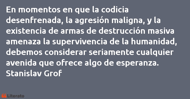 Frases de Stanislav Grof