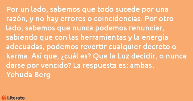 Frases de Yehuda Berg