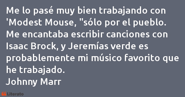 Frases de Johnny Marr