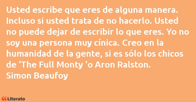 Frases de Simon Beaufoy