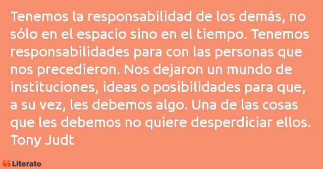 Frases de Tony Judt