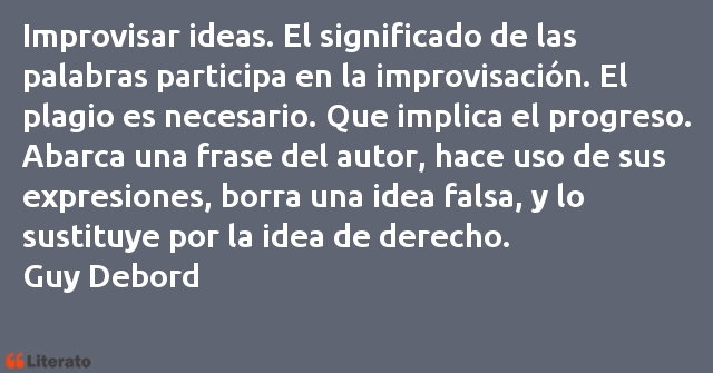 Frases de Guy Debord