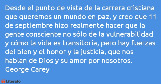 Frases de George Carey