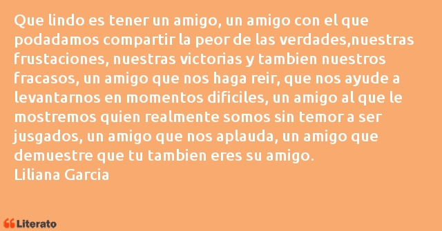 Frases de Liliana Garcia