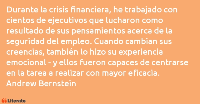 Frases de Andrew Bernstein