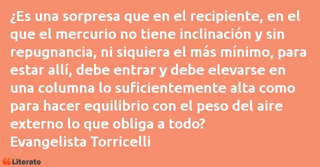 Frases de Evangelista Torricelli