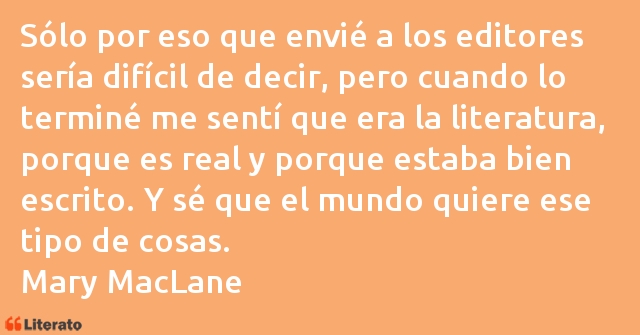 Frases de Mary MacLane