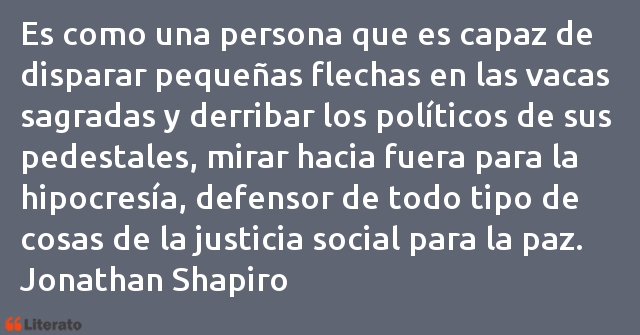 Frases de Jonathan Shapiro