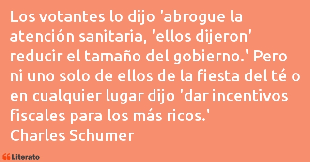 Frases de Charles Schumer