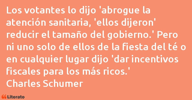 Frases de Charles Schumer