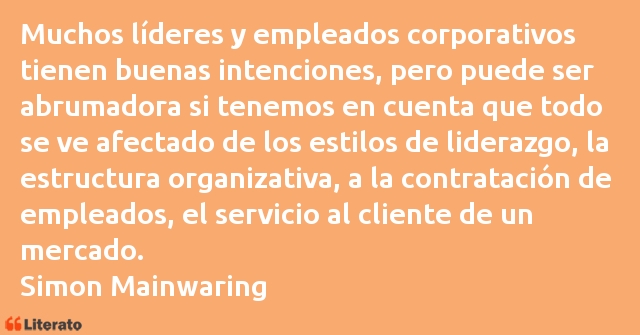 Frases de Simon Mainwaring