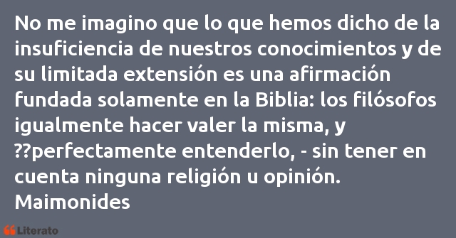 Frases de Maimonides