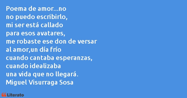 Frases de Miguel Visurraga Sosa