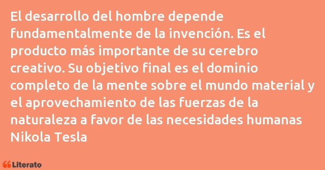 Frases de Nikola Tesla