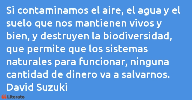 Frases de David Suzuki