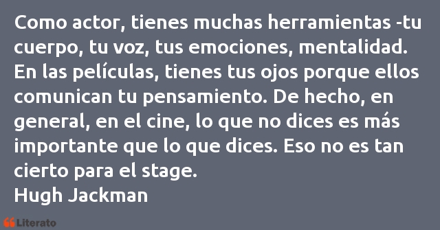 Frases de Hugh Jackman