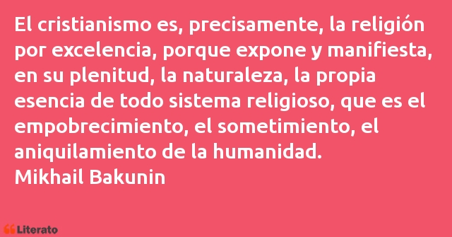 Frases de Mikhail Bakunin