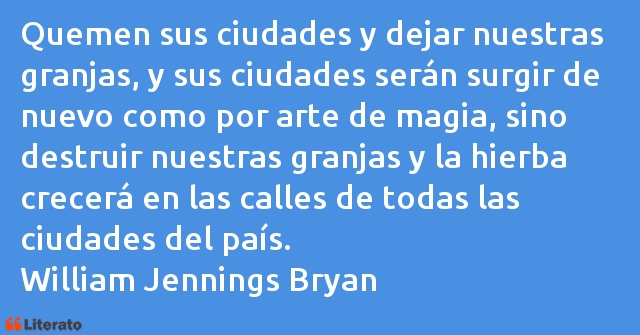 Frases de William Jennings Bryan