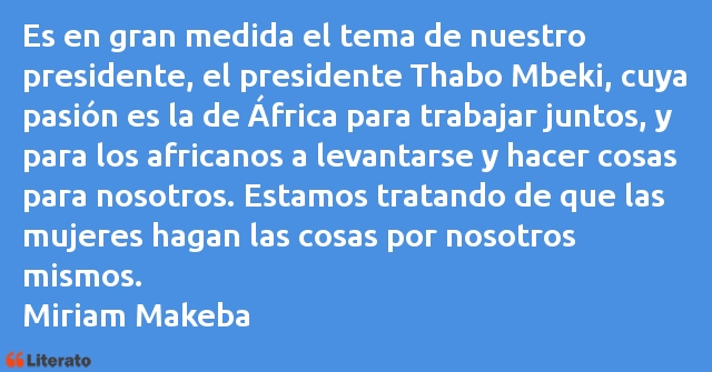 Frases de Miriam Makeba