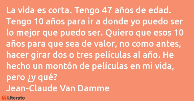 Frases de Jean-Claude Van Damme