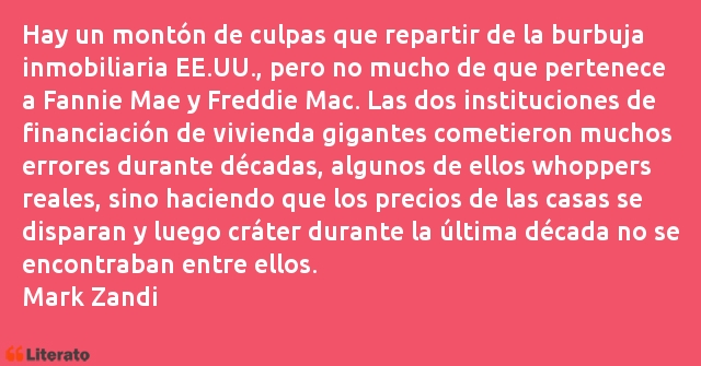Frases de Mark Zandi