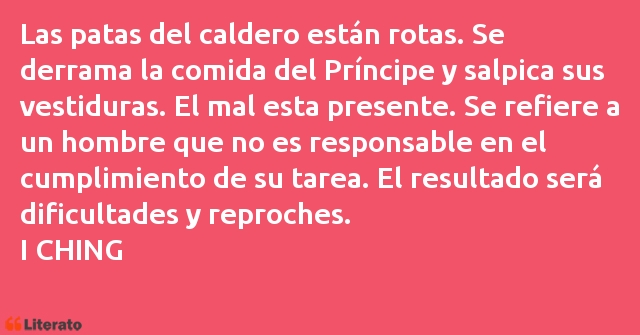 Frases de I CHING