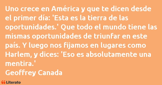 Frases de Geoffrey Canada