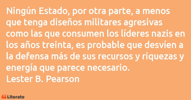 Frases de Lester B. Pearson
