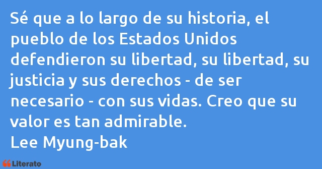 Frases de Lee Myung-bak