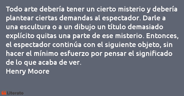 Frases de Henry Moore