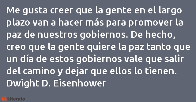 Frases de Dwight D. Eisenhower