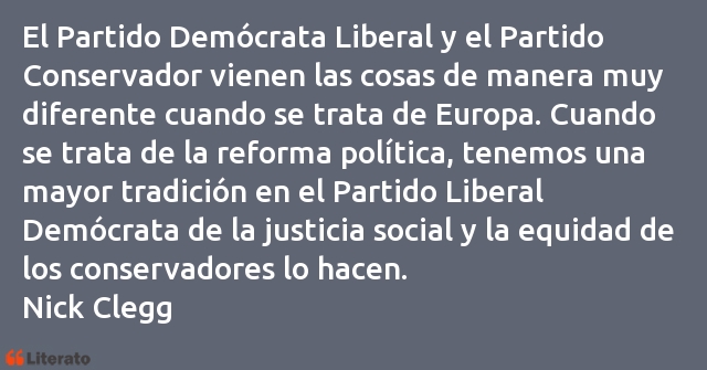 Frases de Nick Clegg