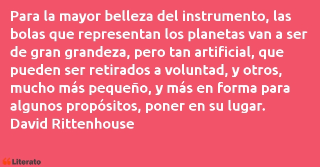 Frases de David Rittenhouse