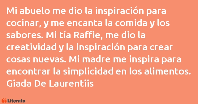 Frases de Giada De Laurentiis