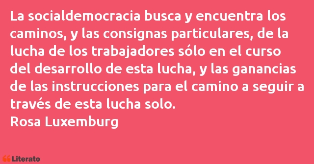 Frases de Rosa Luxemburg