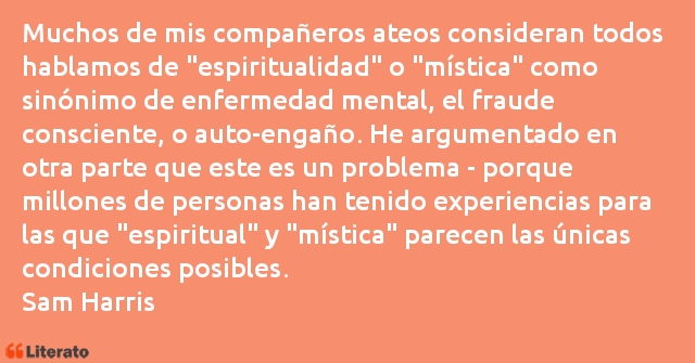 Frases de Sam Harris