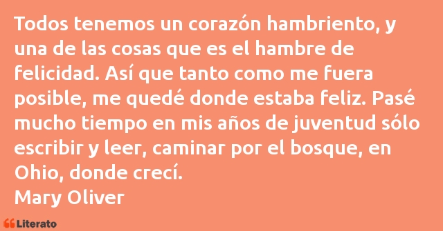 Frases de Mary Oliver