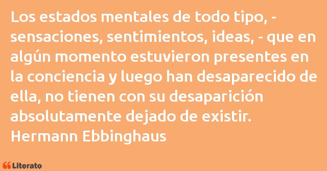 Frases de Hermann Ebbinghaus