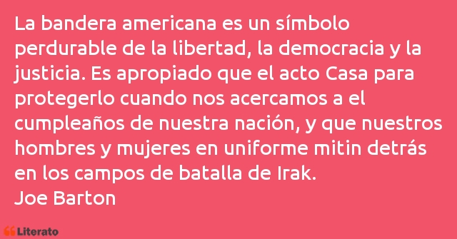 Frases de Joe Barton