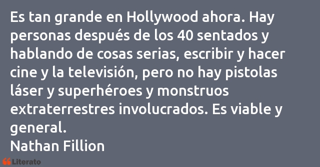 Frases de Nathan Fillion