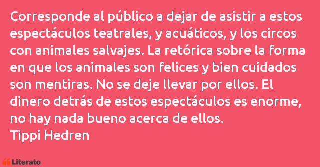 Frases de Tippi Hedren