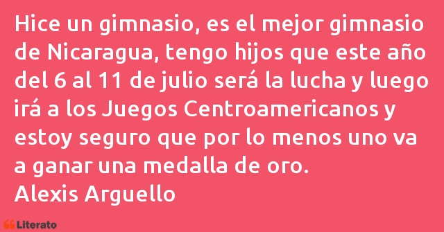 Frases de Alexis Arguello