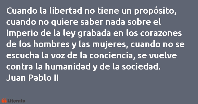 Frases de Juan Pablo II