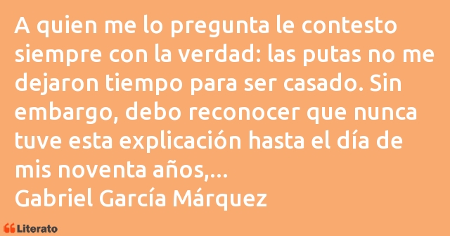 Frases de Gabriel García Márquez