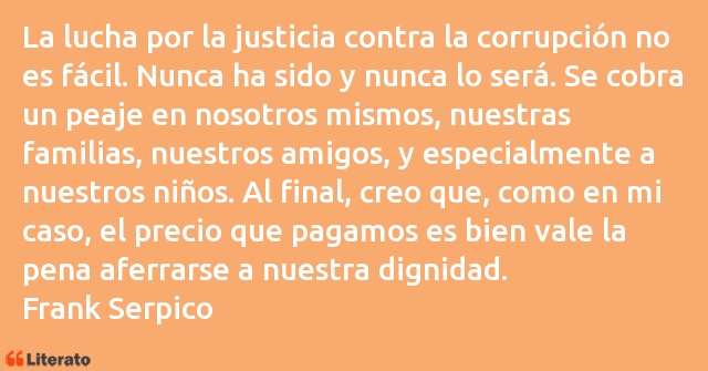 Frases de Frank Serpico