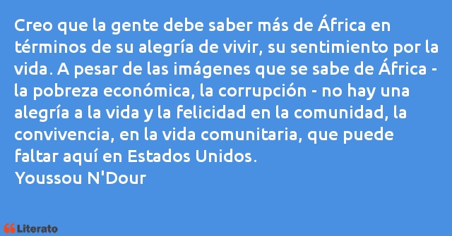 Frases de Youssou N'Dour