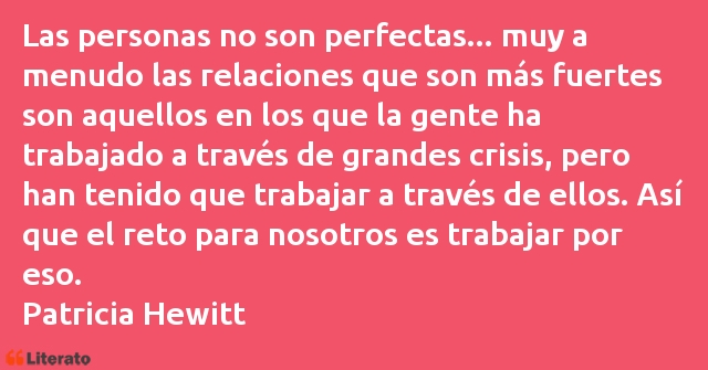 Frases de Patricia Hewitt