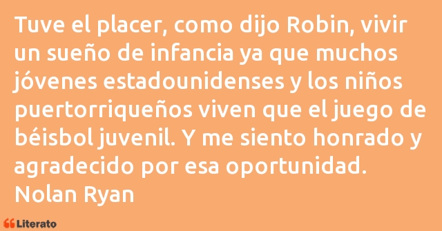 Frases de Nolan Ryan