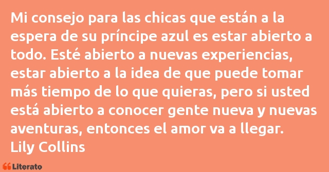 Frases de Lily Collins