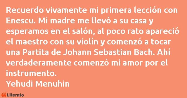 Frases de Yehudi Menuhin